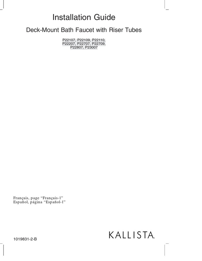 Kallista P22107 installation guide Kallista P22107 installation guide