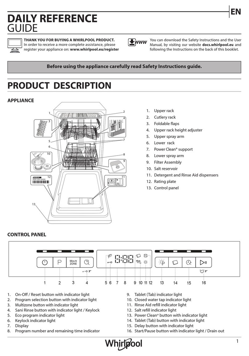 Whirlpool WSFO 3O23 PF Installation and operation manual