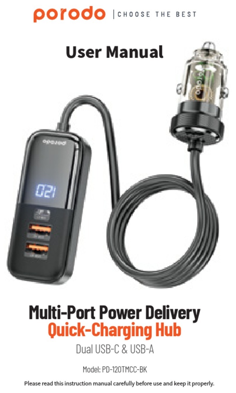 PORODO PD-120TMCC-BK user manual