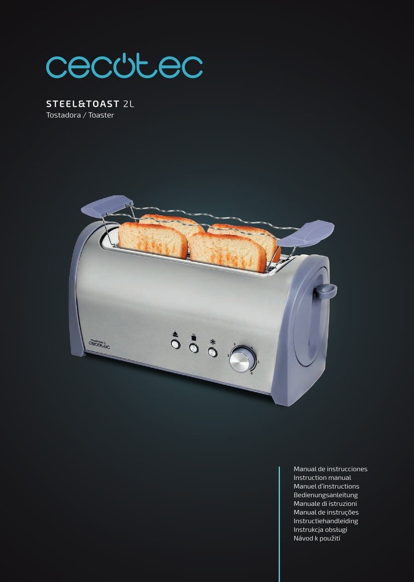 cecotec STEEL&TOAST 2L User manual