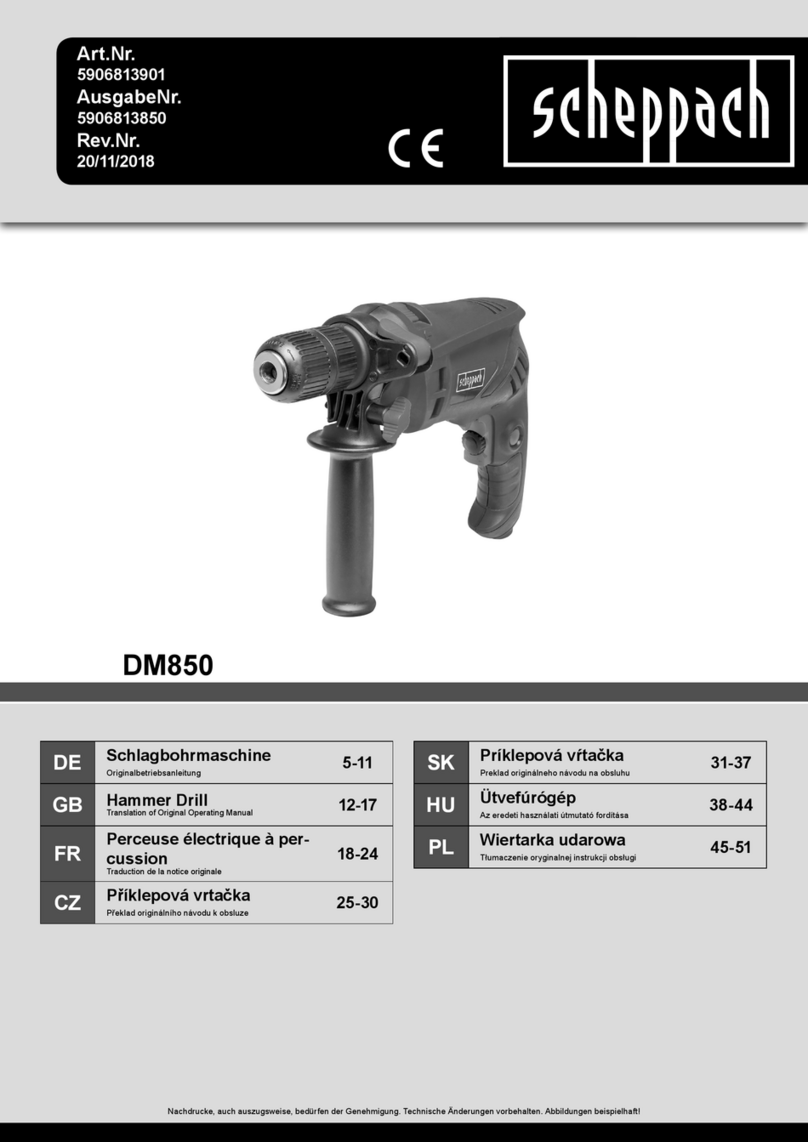 Scheppach DM850 Installation instructions