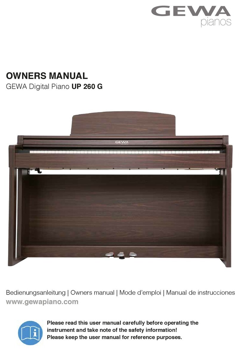 Gewa UP 260 G owner's manual
