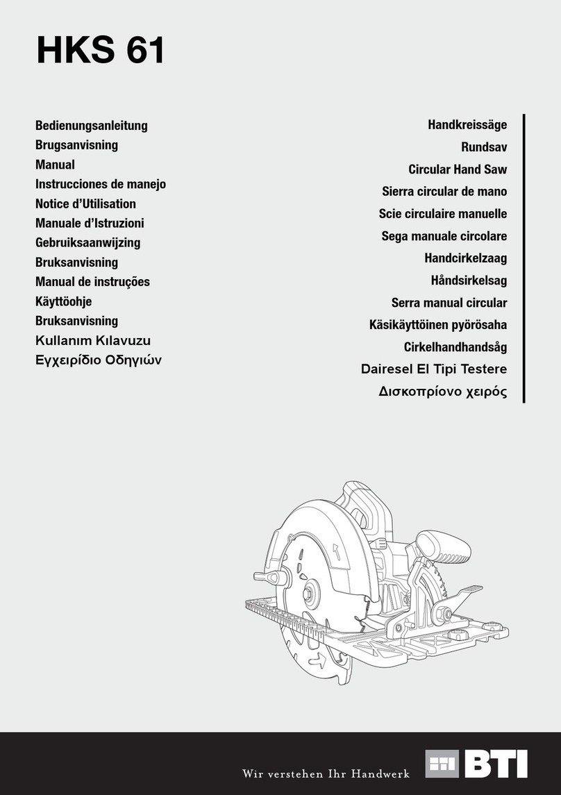 BTI HKS 61 manual