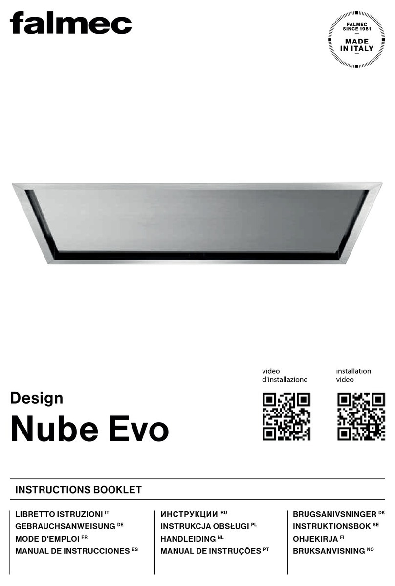 FALMEC Nube Evo NUBE90W Instruction booklet