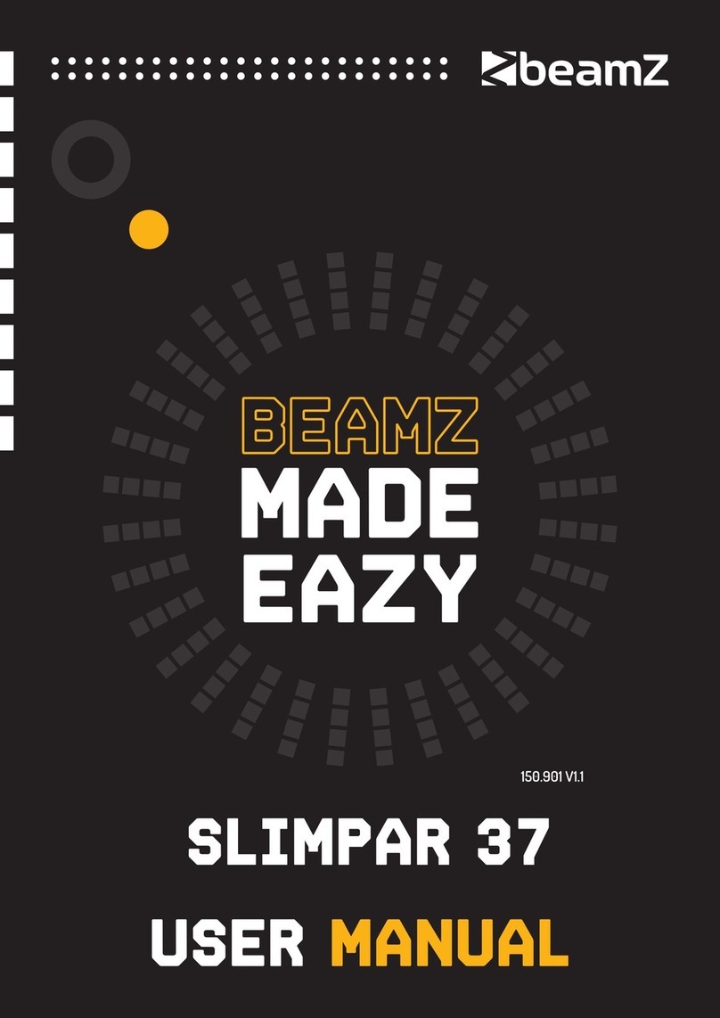 Beamz SLIMPAR 37 user manual
