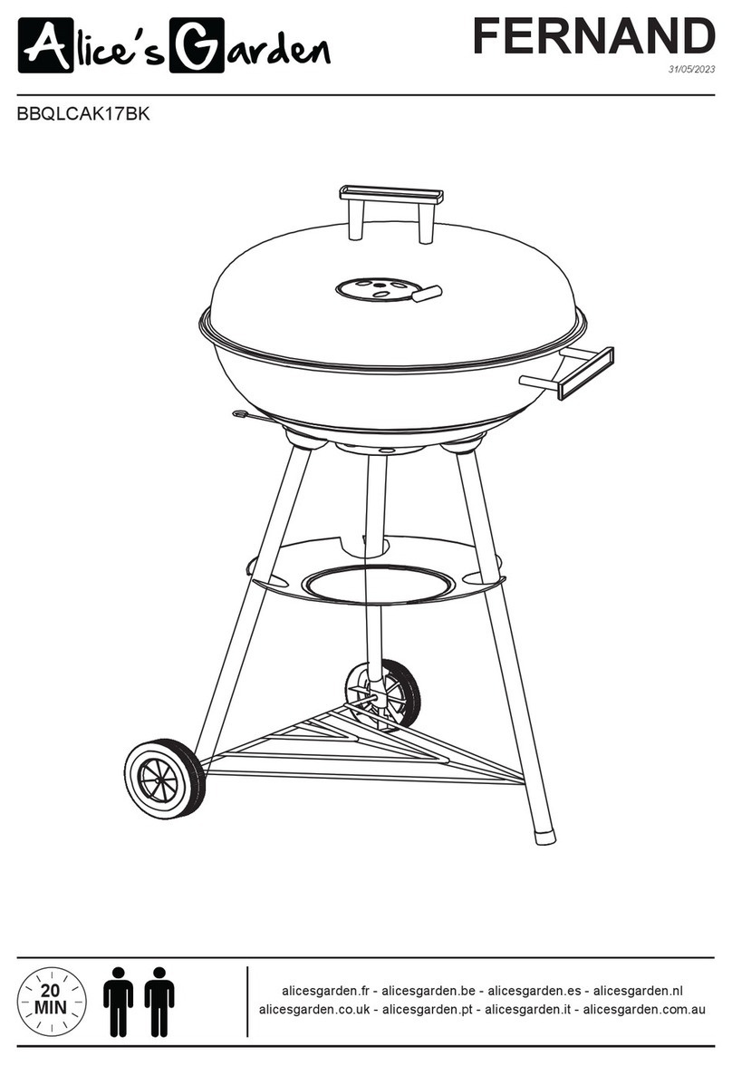 Alice's Garden FERNAND BBQLCAK17BK manual