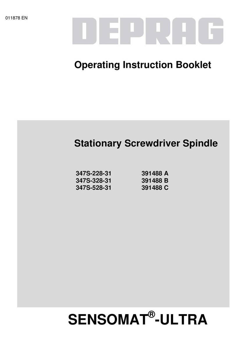 Deprag SENSOMAT-ULTRA 347S-228-31 Operating instruction booklet