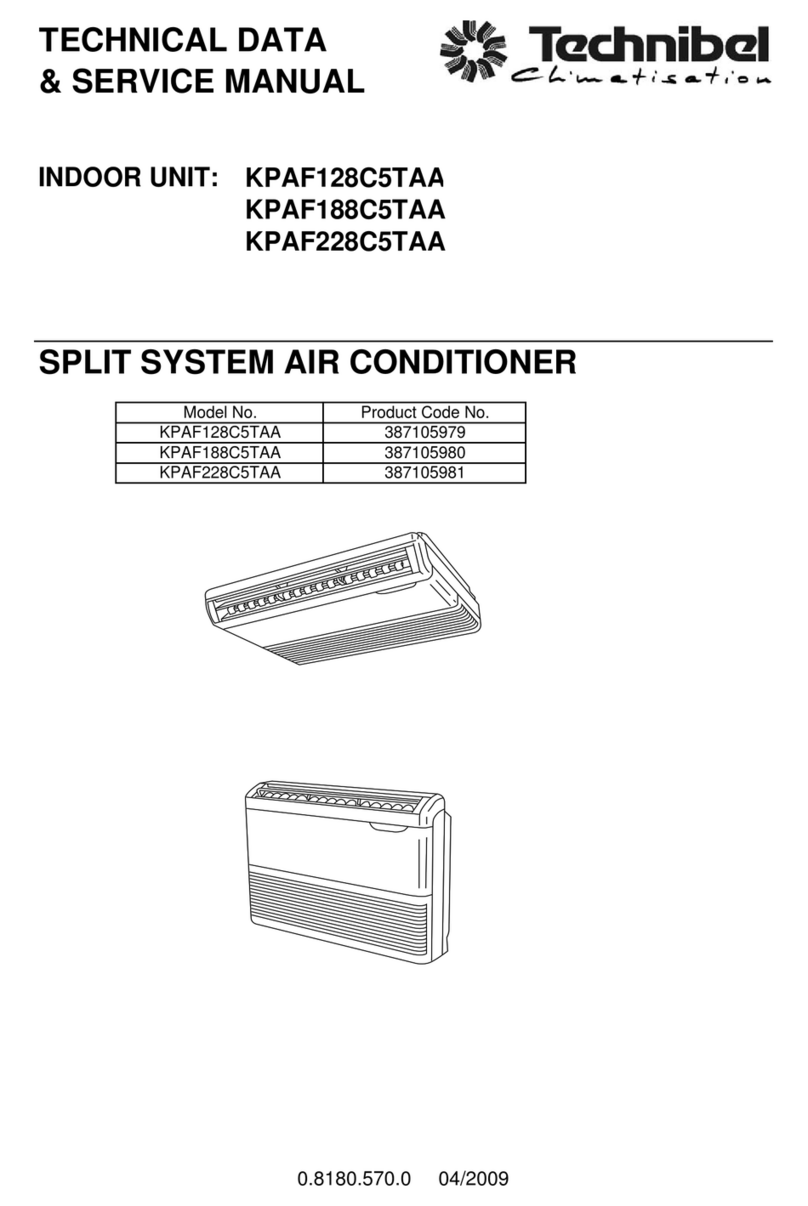 Technibel Climatisation KPAF128C5TAA Manual