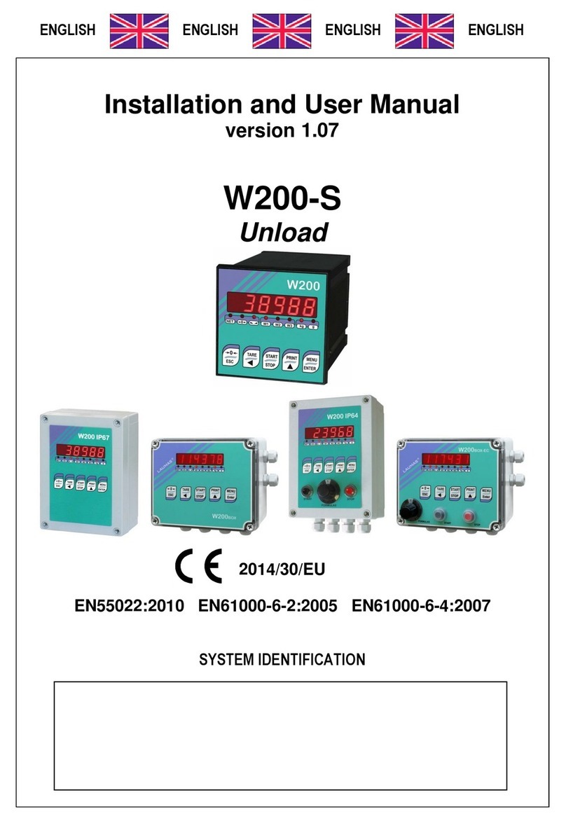 LAUMAS W200-S Installation and user manual