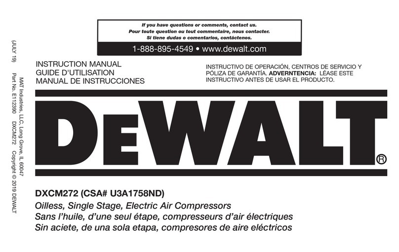 DeWalt DXCM272 User manual