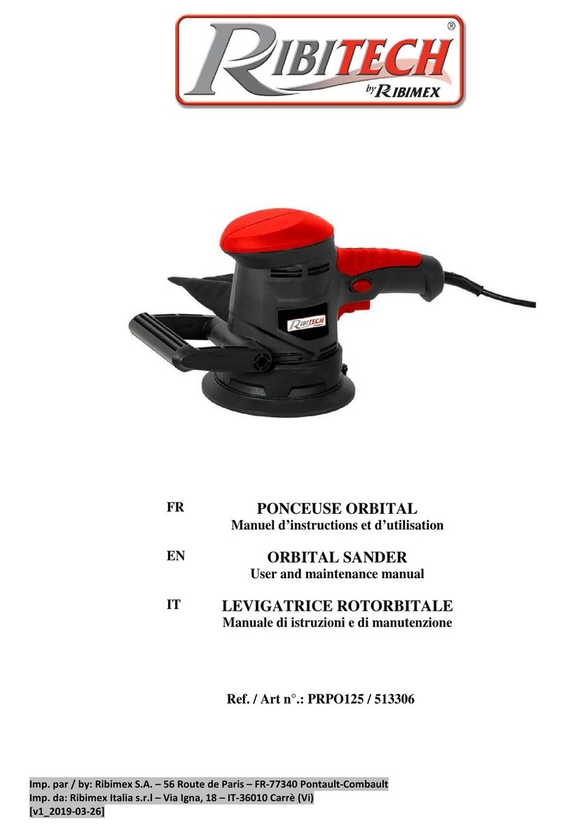Ribimex RIBITECH PRPO125 User and maintenance manual