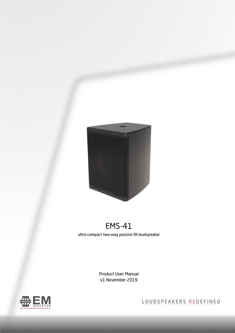 EM Acoustics EMS-41 Operational manual