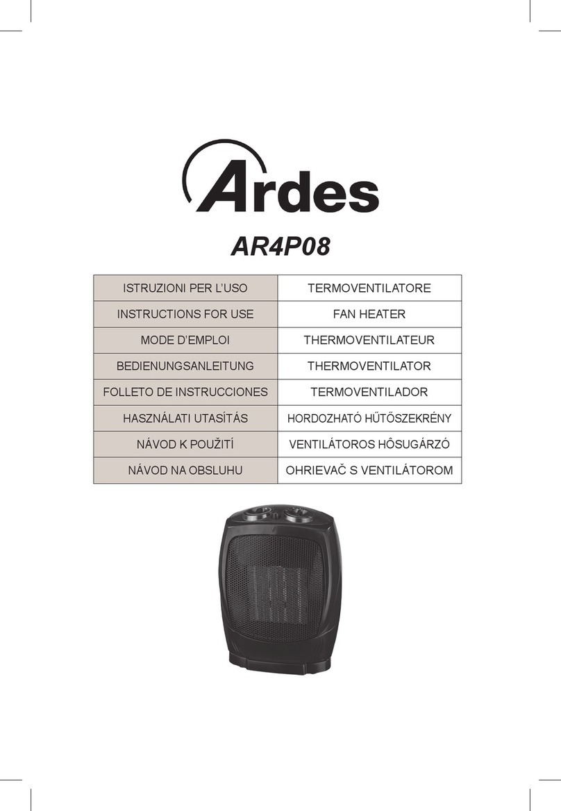 ARDES AR4P08 Instructions for use