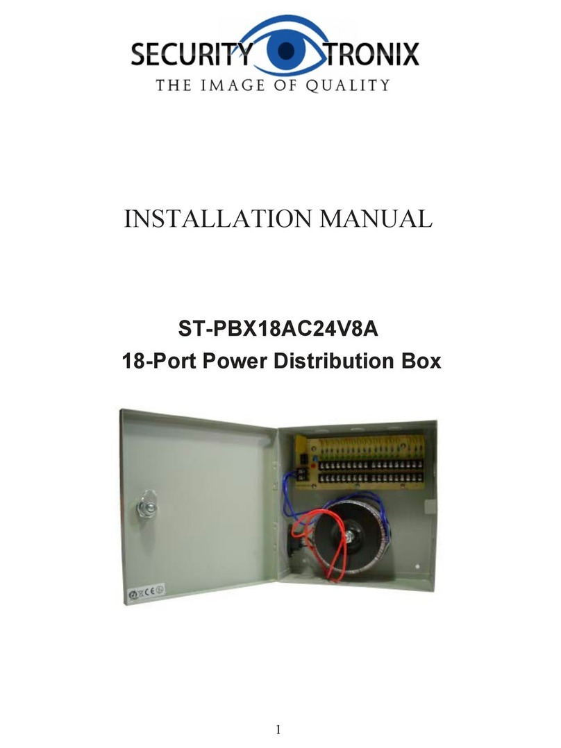 Securitytronix ST-PBX18AC24V8A installation manual