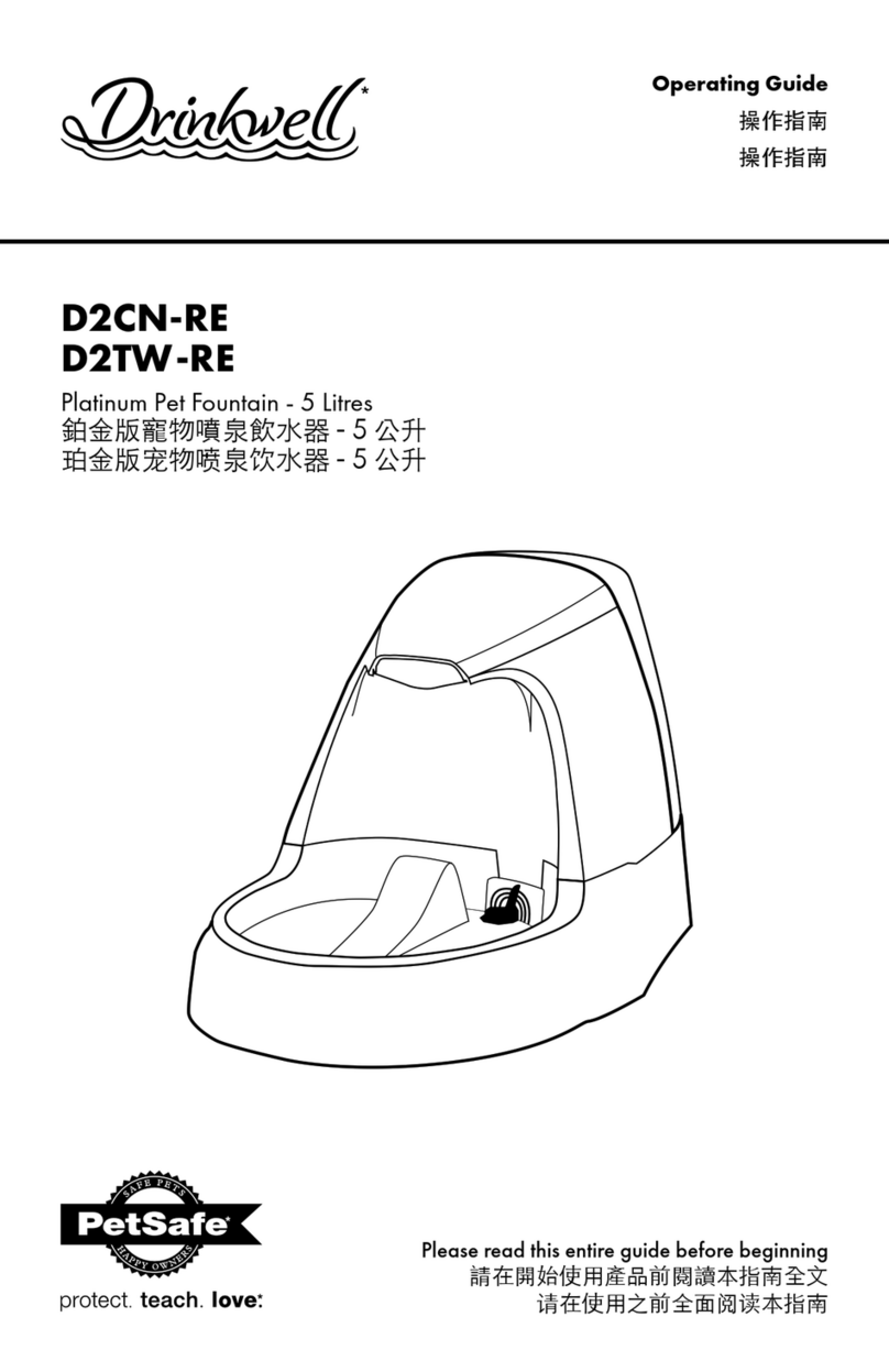 Petsafe Drinkwell D2TW-RE operating guide