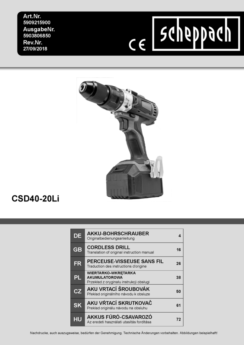 Scheppach CSD40-20Li Original instruction manual