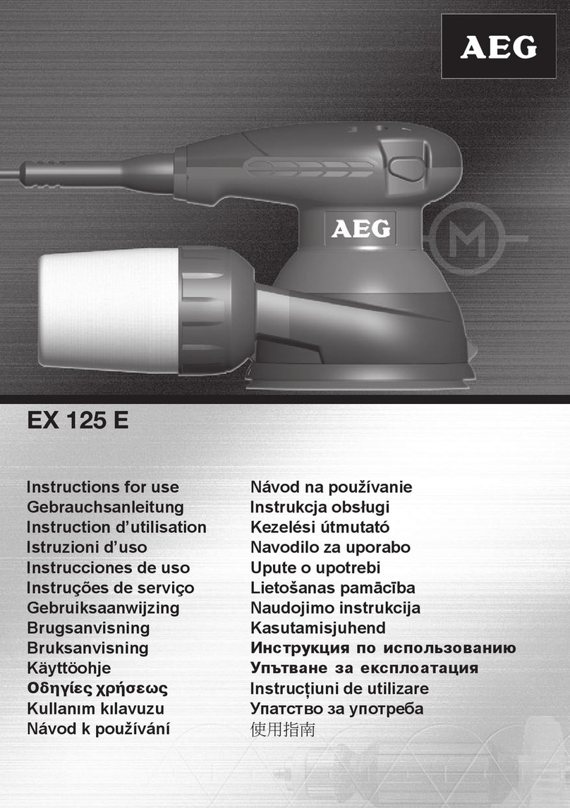 AEG EX 125 E User manual