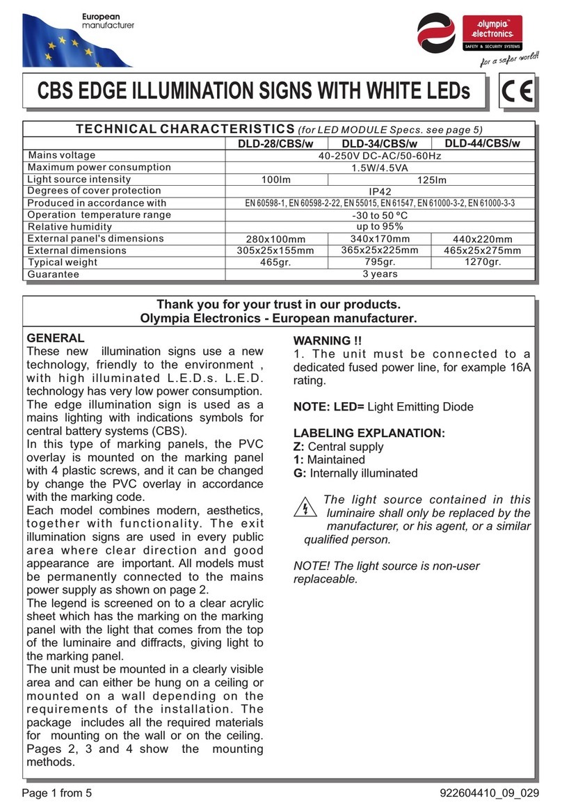 olympia electronics DLD-28/CBS/w quick start guide