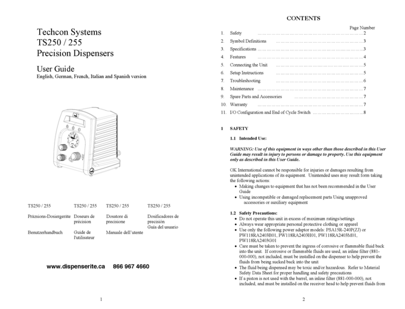 TECHCON SYSTEMS TS255 user guide