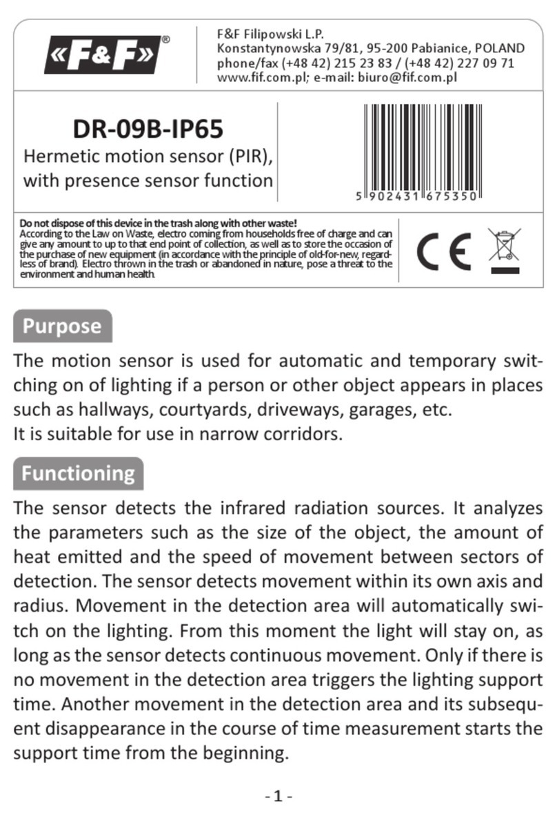 F&F DR-09B-IP65 User manual