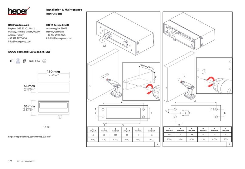 HEPER LW6048.575-EN Installation and operating instructions HEPER LW6048.575-EN Installation and operating instructions
