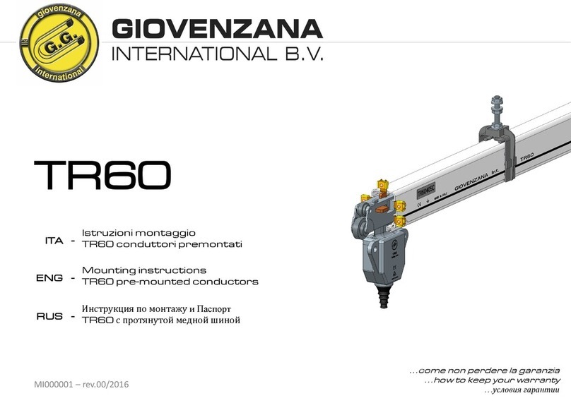 Giovenzana TR60 Series Mounting instructions