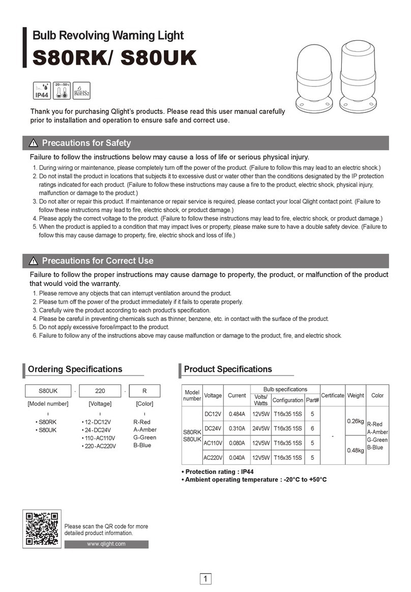 Qlight S80RK User manual Qlight S80RK User manual