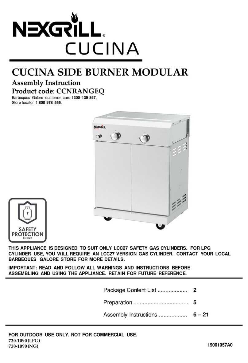 Nexgrill CCNRANGEQ Assembly instruction Nexgrill CCNRANGEQ Assembly instruction