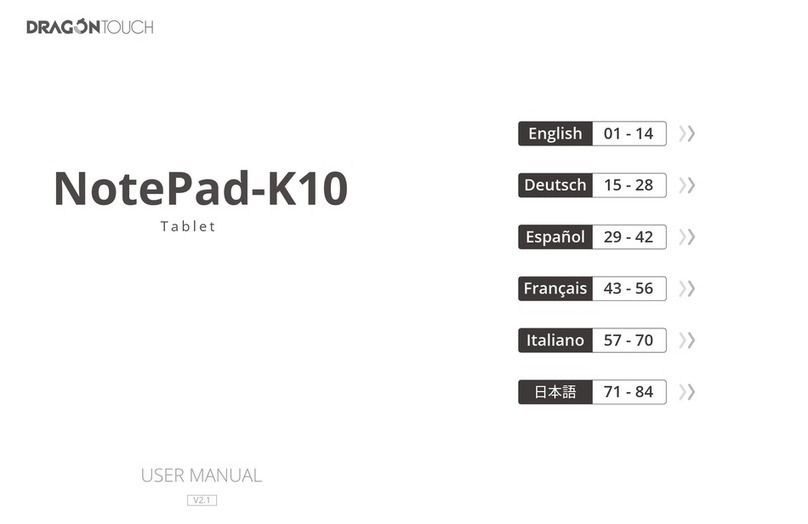 Dragon Touch NotePad-K10 manual