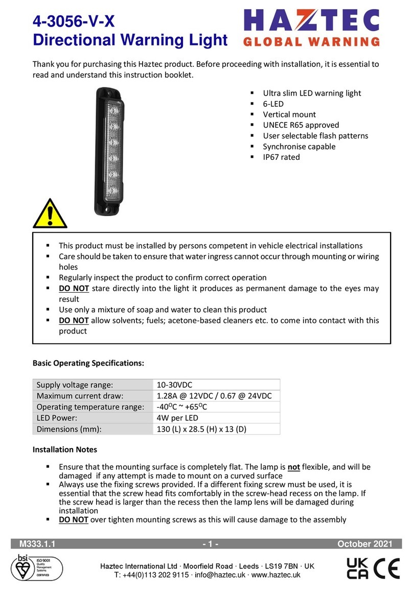 Haztec 4-3056-V-X Instruction manual Haztec 4-3056-V-X Instruction manual