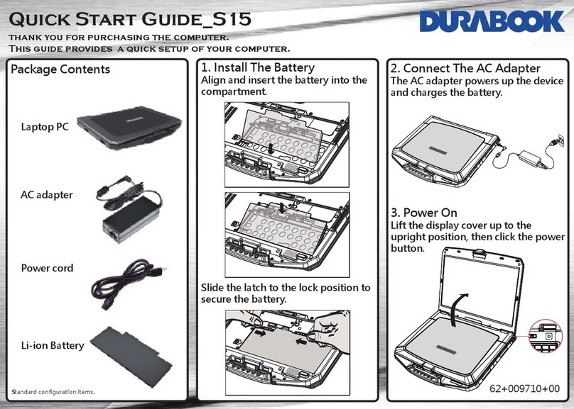 Durabook S15 User manual