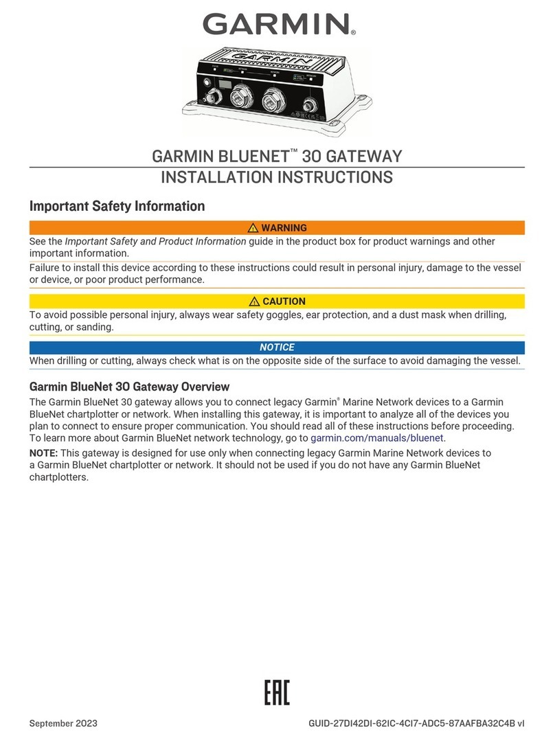 Garmin BLUENET 30 installation instructions