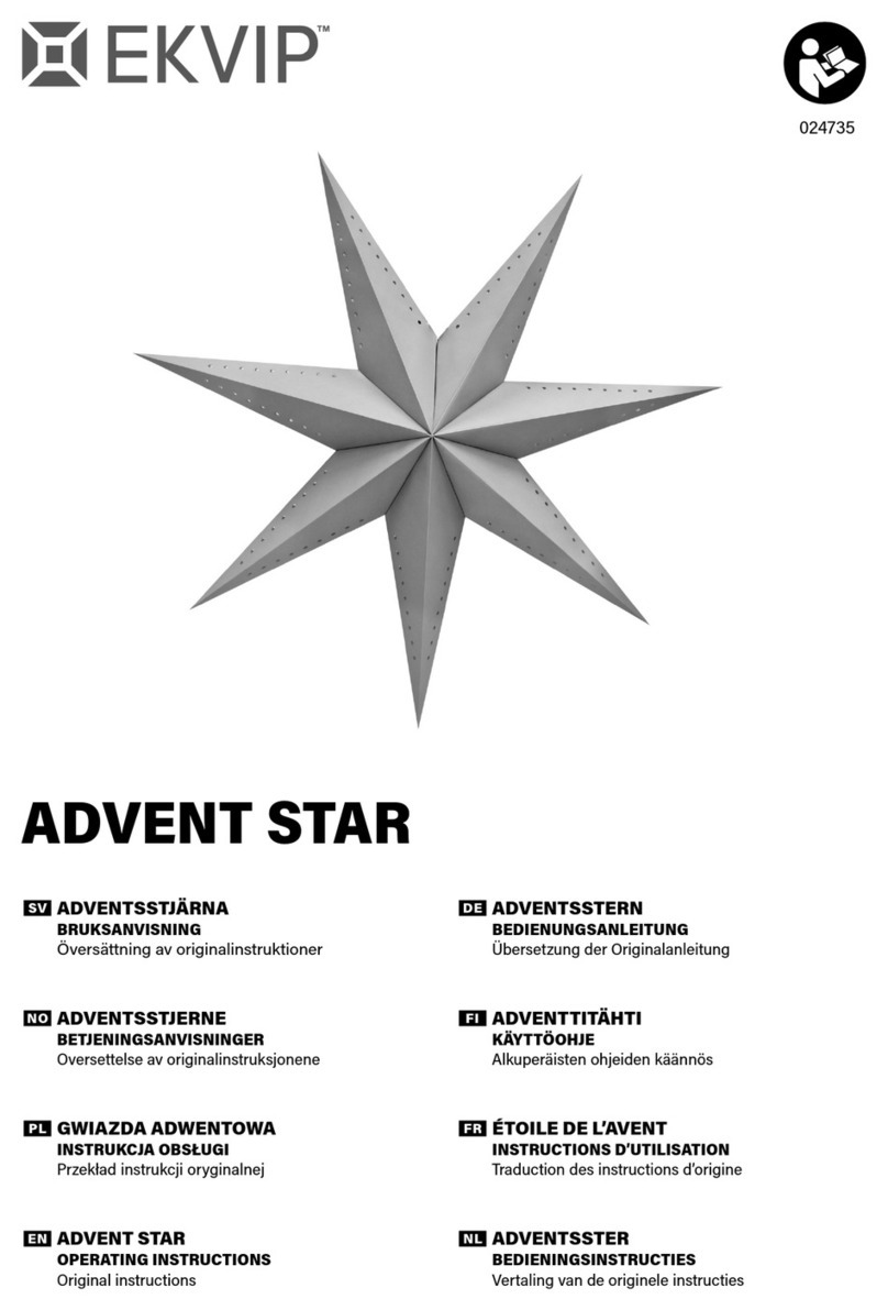 EKVIP ADVENT STAR operating instructions
