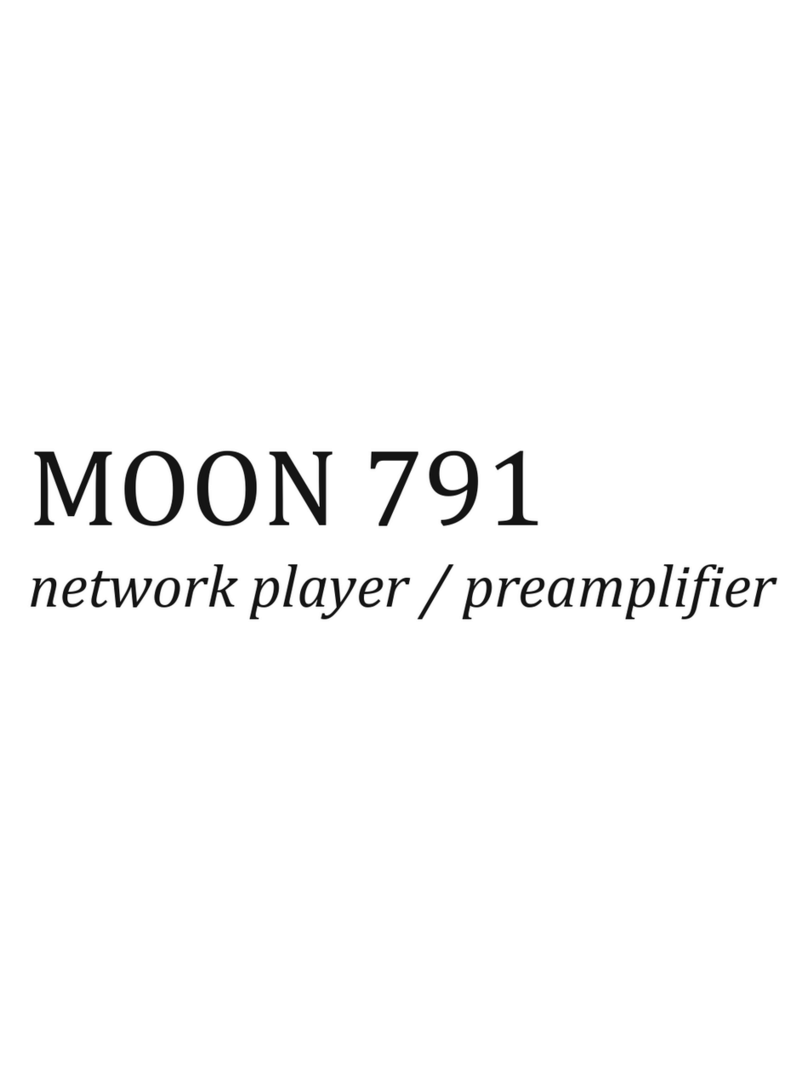Simaudio NORTH MOON 791 User manual