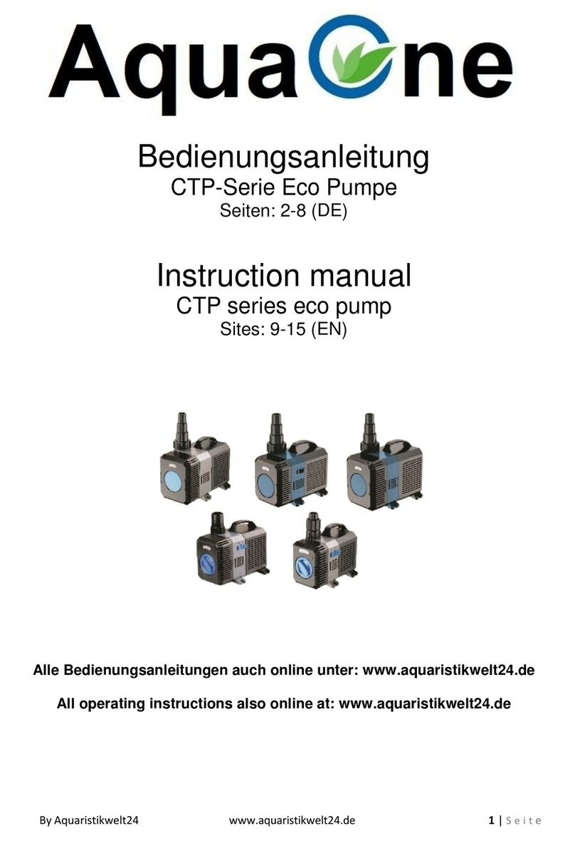 Aqua One CTP Series User manual Aqua One CTP Series User manual