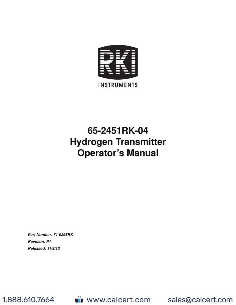 RKI Instruments 65-2451RK-04 User manual