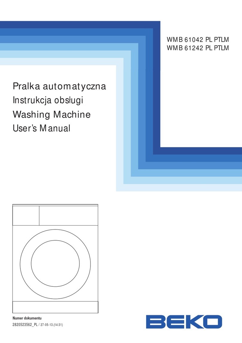 Beko WMB 61042 PL PTLM User manual