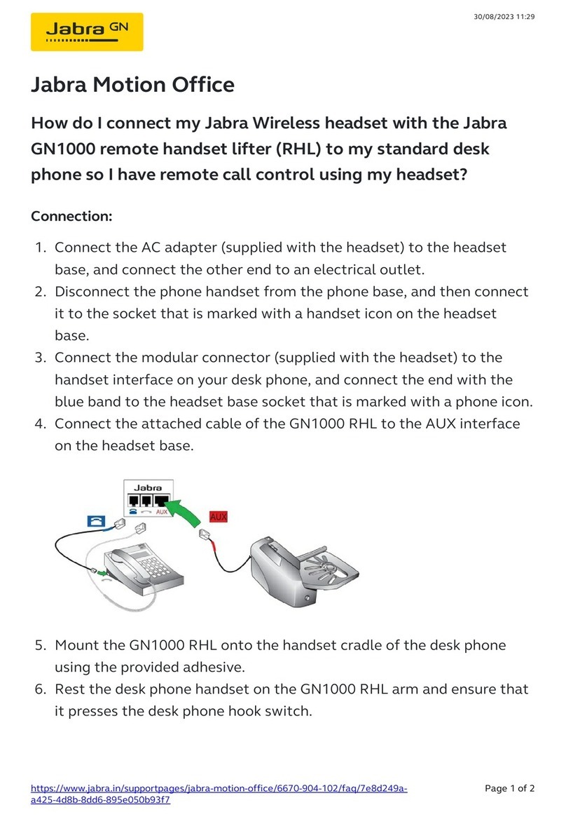 Jabra GN1000 RHL How do
