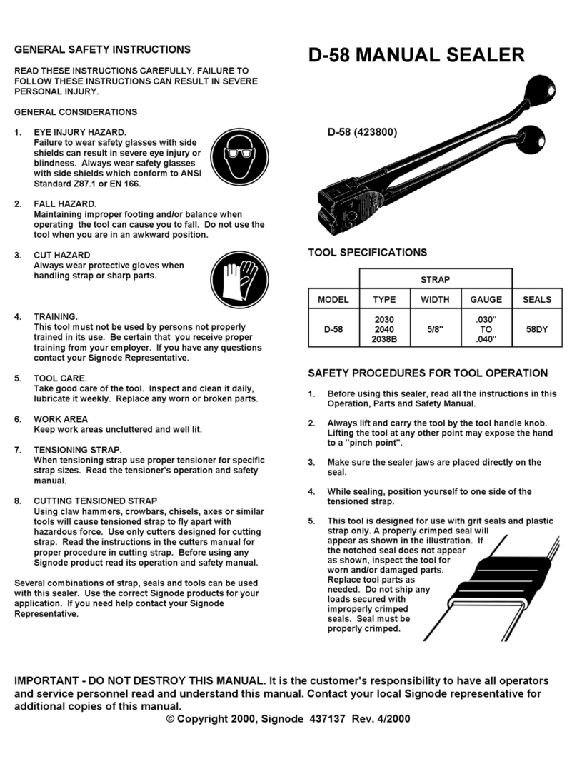 Signode D-58 manual