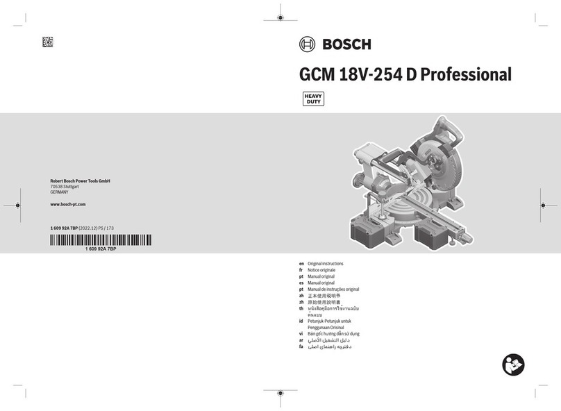 Bosch Professional GCM 18V-254 D User manual