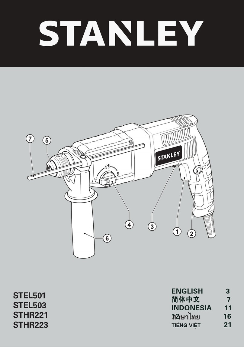 Stanley STHR221 User manual