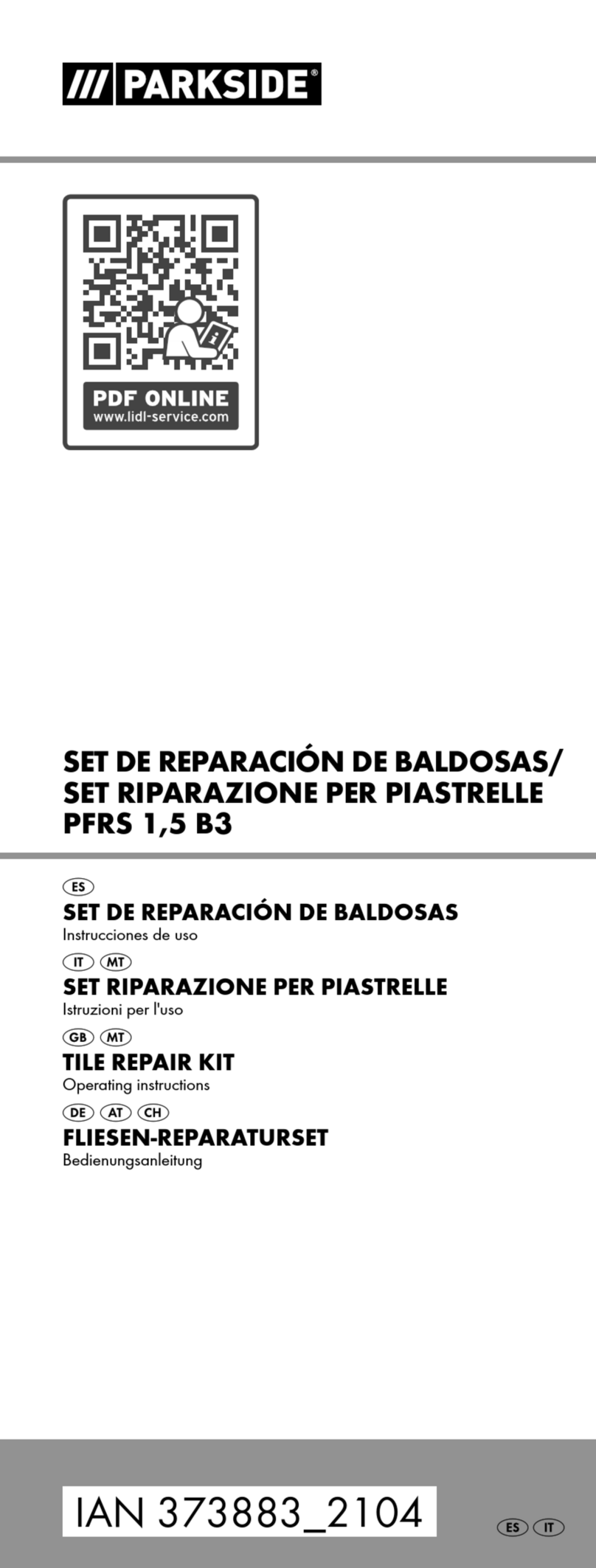 Parkside PFRS 1.5 B3 operating instructions