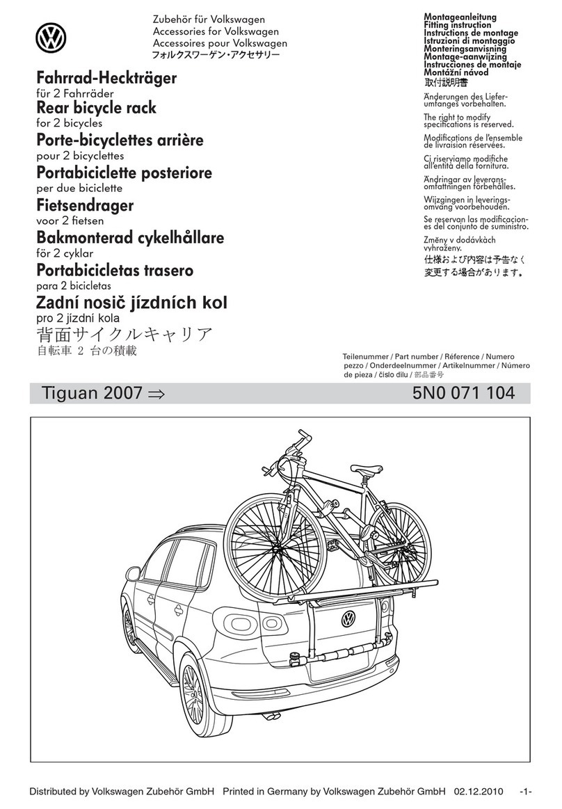 Volkswagen 5N0 071 104 FITTING INSTRUCTION