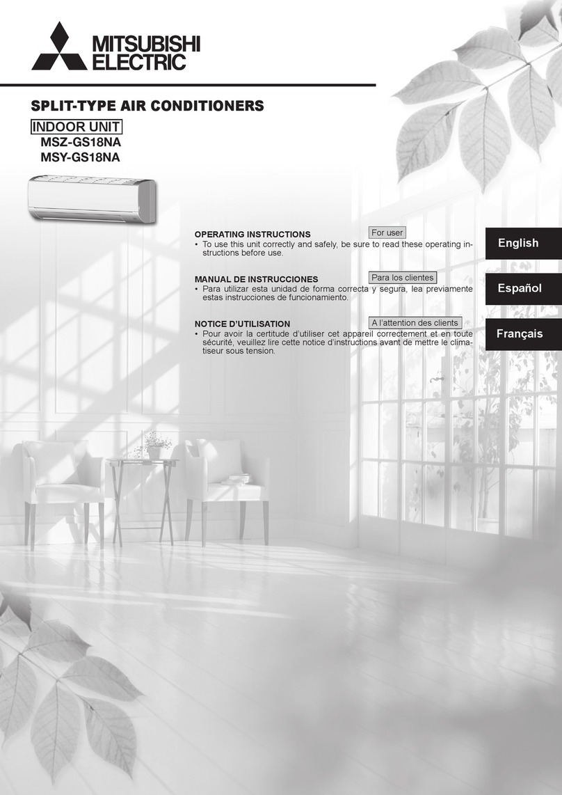 Mitsubishi Electric MSY-GS18NA User manual
