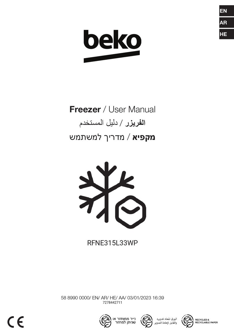 Beko RFNE315L33WP User manual