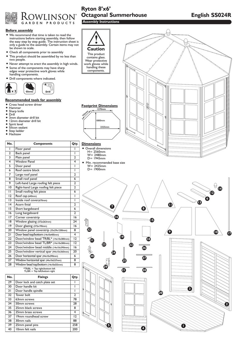 Rowlinson Garden Products SS024R Assembly instructions
