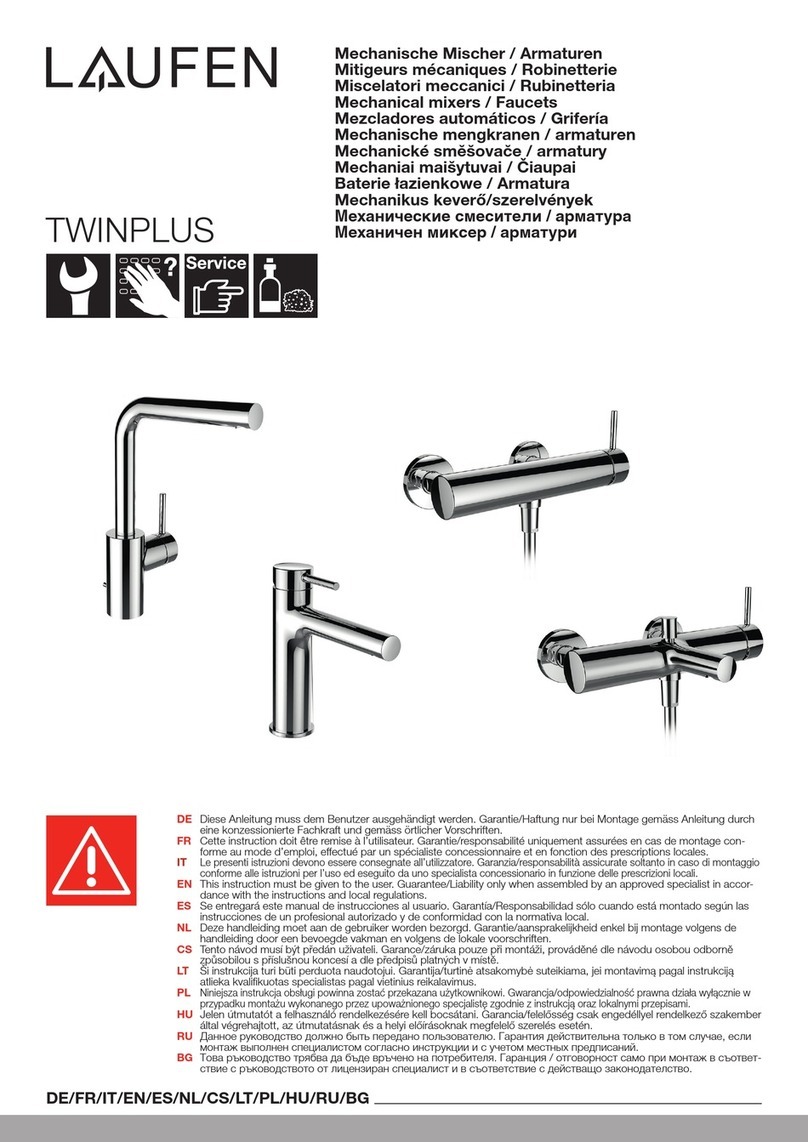 Laufen TWINPLUS HF905410100000 manual