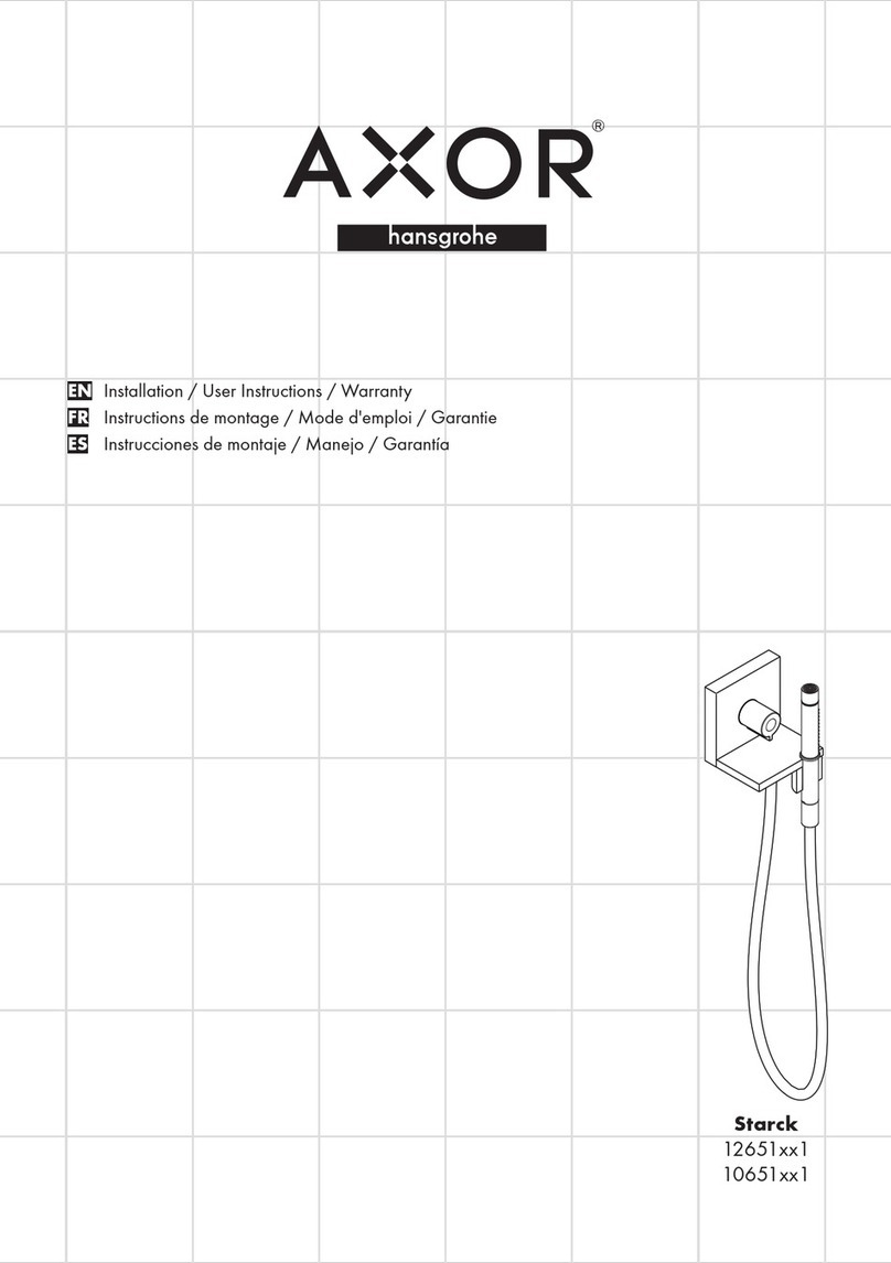 Hans Grohe Axor Starck 12651 1 Series Instruction Manual Hans Grohe Axor Starck 12651 1 Series Instruction Manual