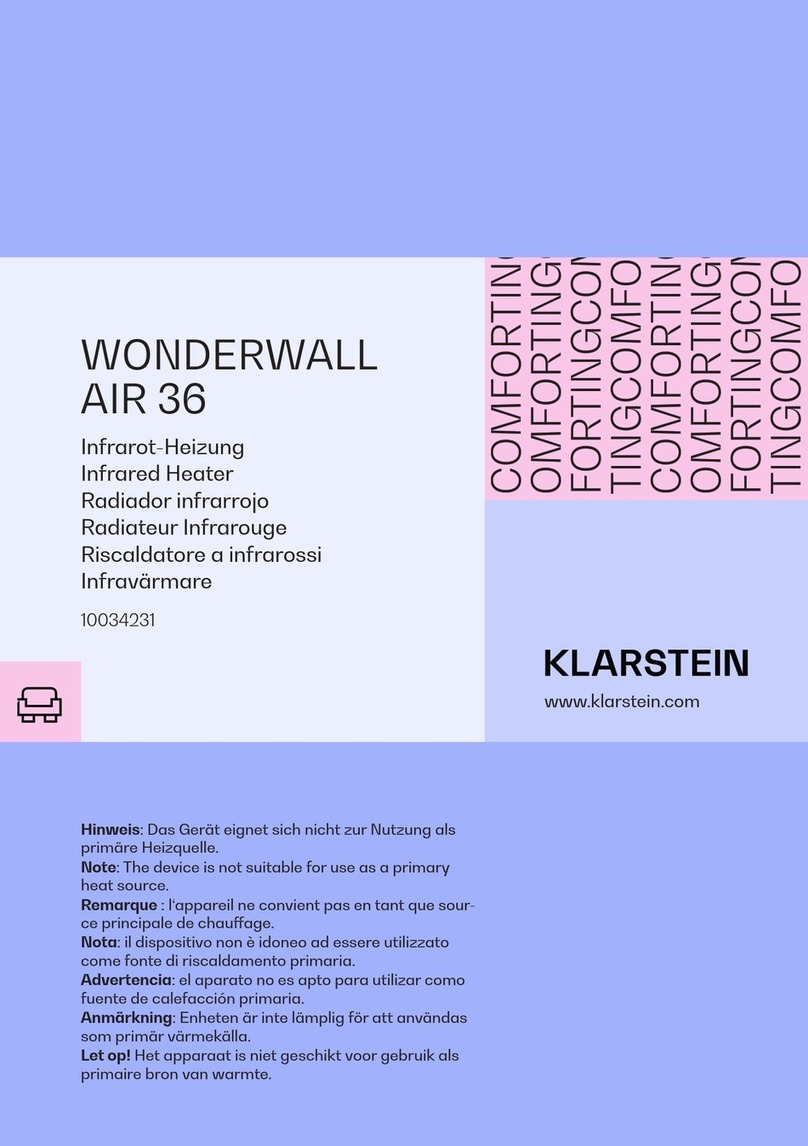 Klarstein WONDERWALL AIR 36 User manual Klarstein WONDERWALL AIR 36 User manual