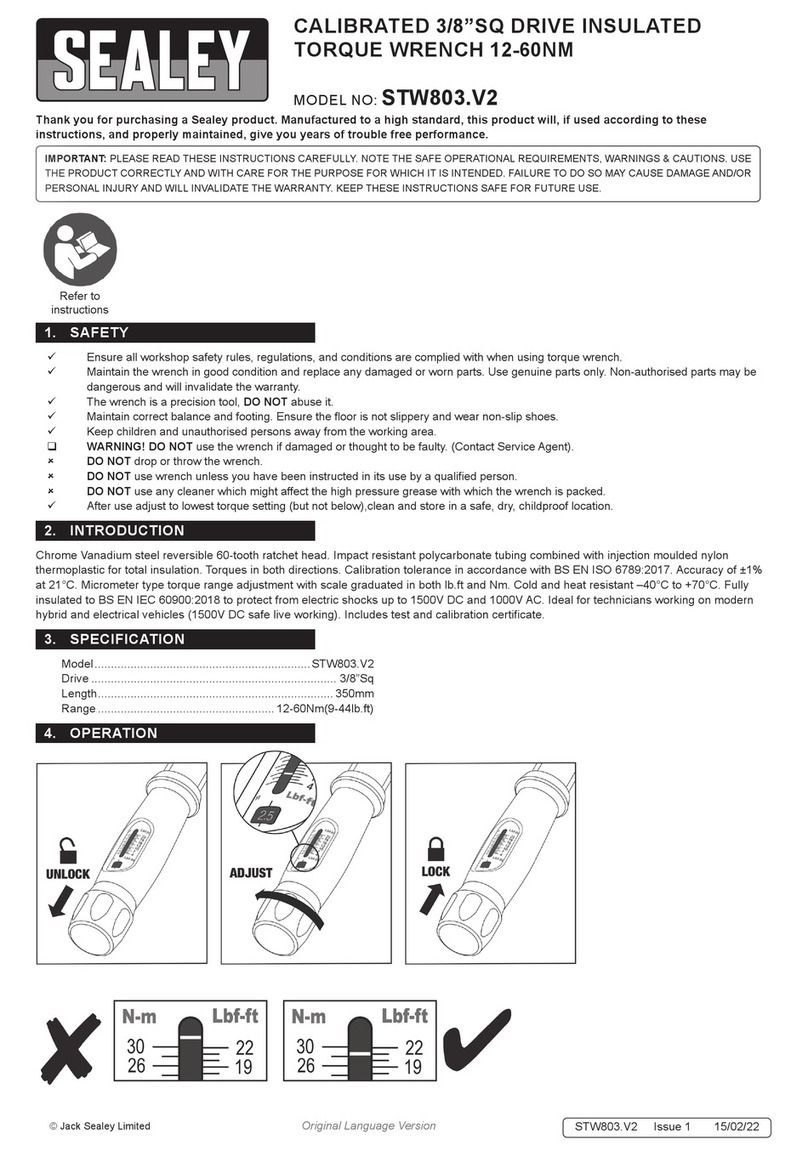 Sealey STW803.V2 User manual